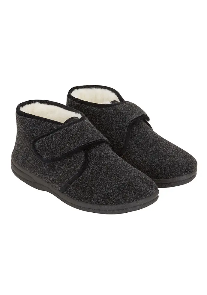 Chaussons sans g nes fourr s laine pour homme